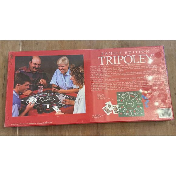 NEW TRIPOLEY Board Game Deluxe Mat Version Ideal 1989 Edition‎ Family Game - Picture 2 of 5